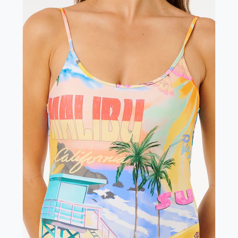 Moteriškas vientisas maudymosi kostiumėlis Rip Curl Hotel Malibu Cheeky multicolor 6