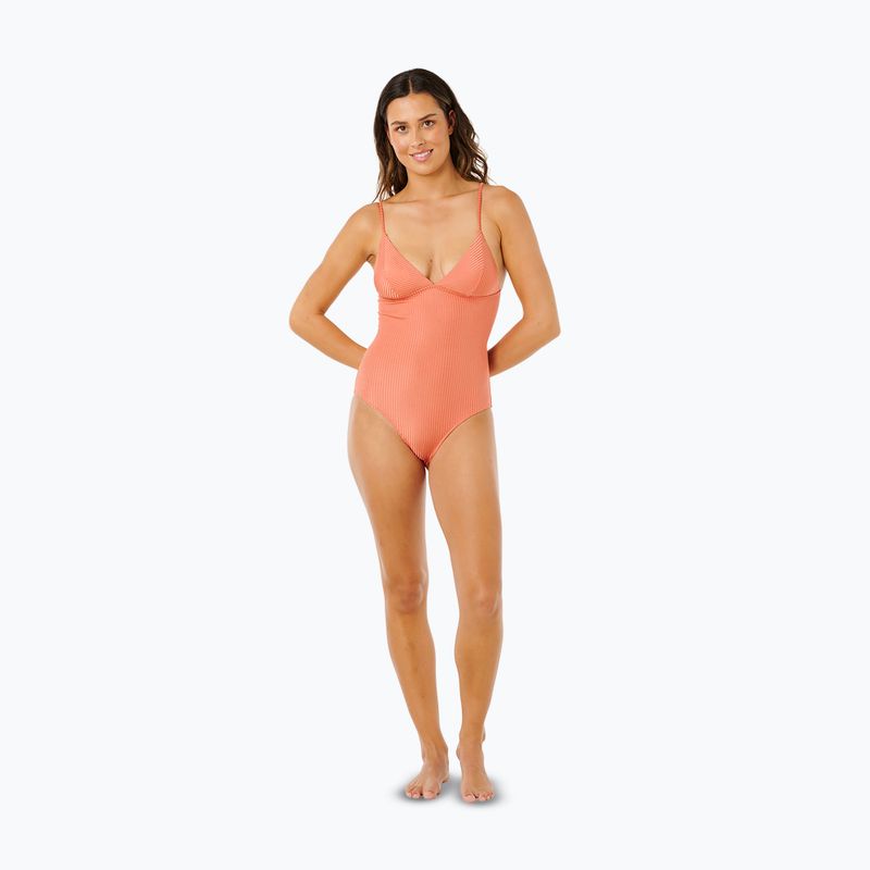 Moteriškas vientisas maudymosi kostiumėlis Rip Curl Luxe Surf Good red 2