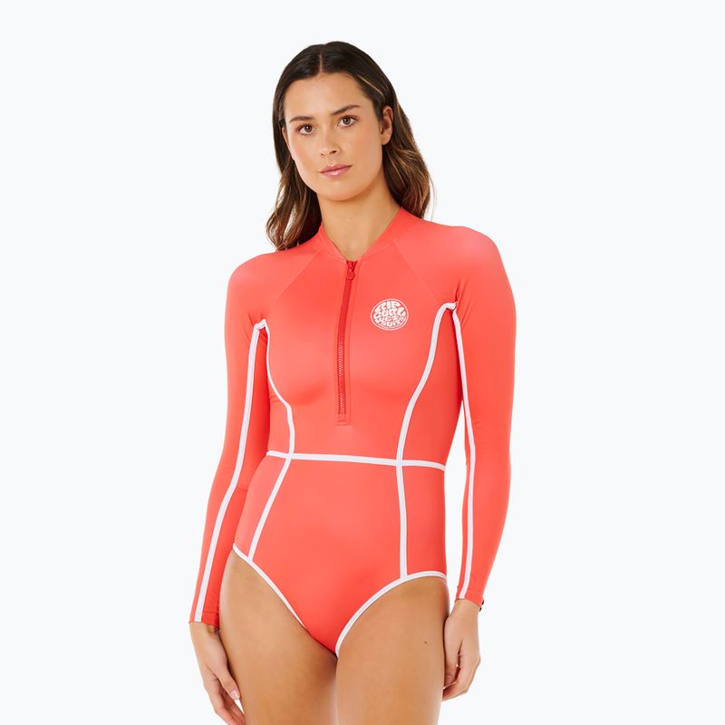 Moteriškas vientisas maudymosi kostiumėlis Rip Curl Classic Surf Ls Surf Suit red