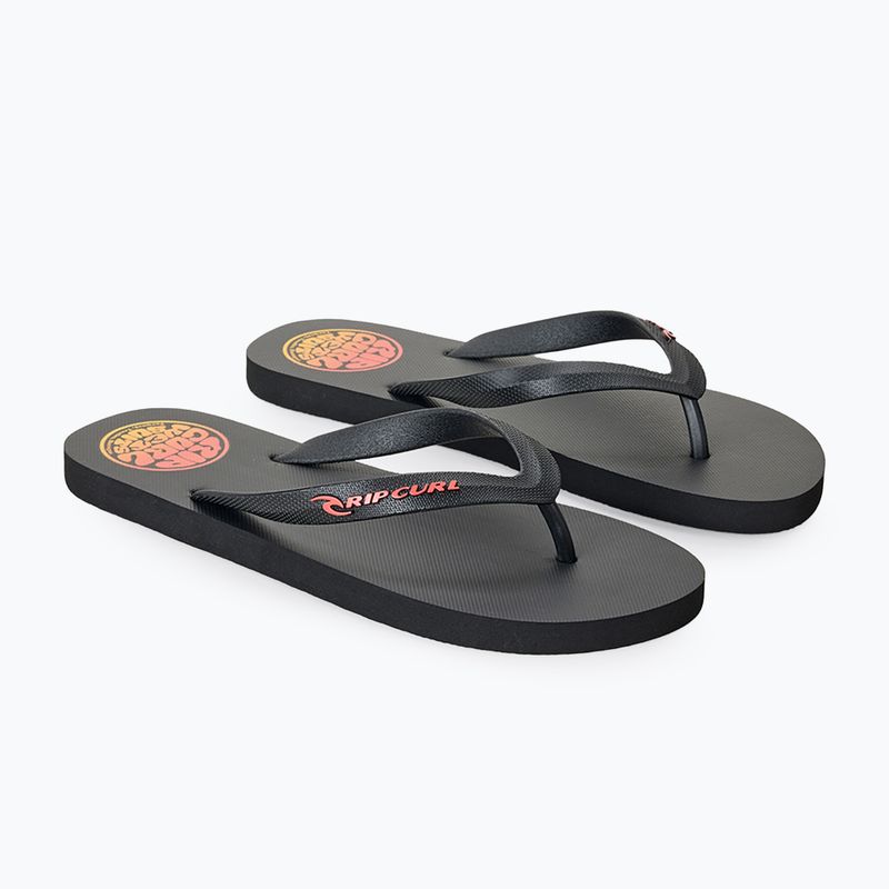 Vyriškos šlepetės Rip Curl Icons of Surf Bloom Open Toe black/orange 2