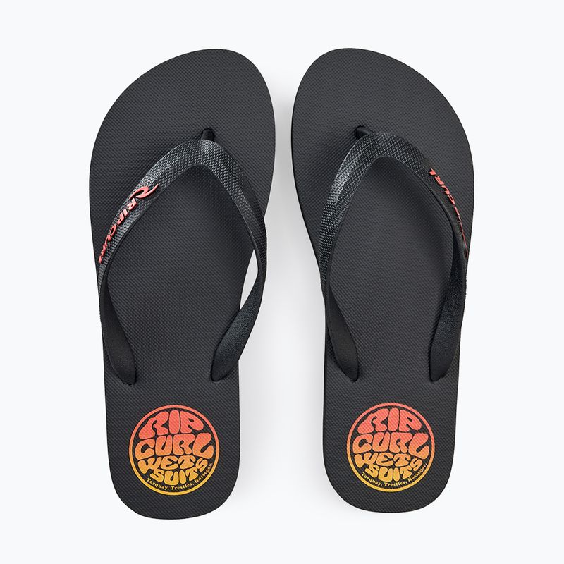 Vyriškos šlepetės Rip Curl Icons of Surf Bloom Open Toe black/orange 5
