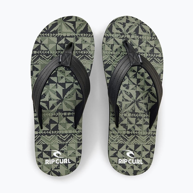 Vyriškos šlepetės Rip Curl Ripper Bloom military green 5