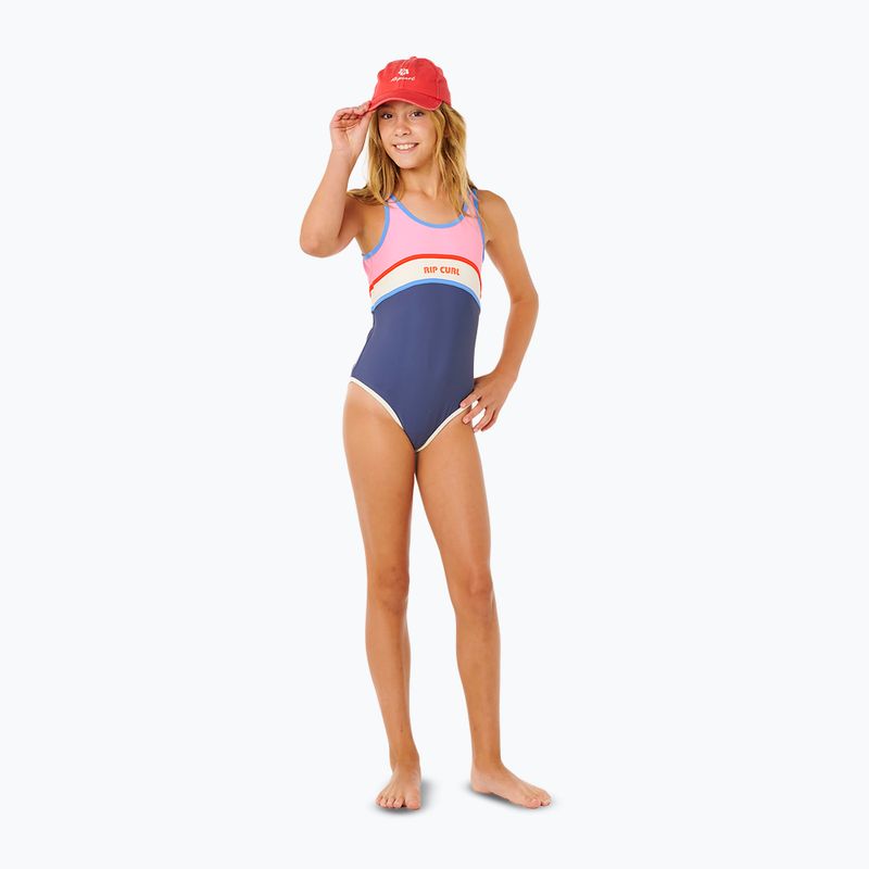 Vaikiškas vientisas maudymosi kostiumėlis Rip Curl Surf Revival navy 2