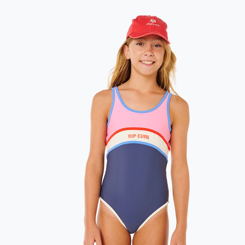 Vaikiškas vientisas maudymosi kostiumėlis Rip Curl Surf Revival navy 4