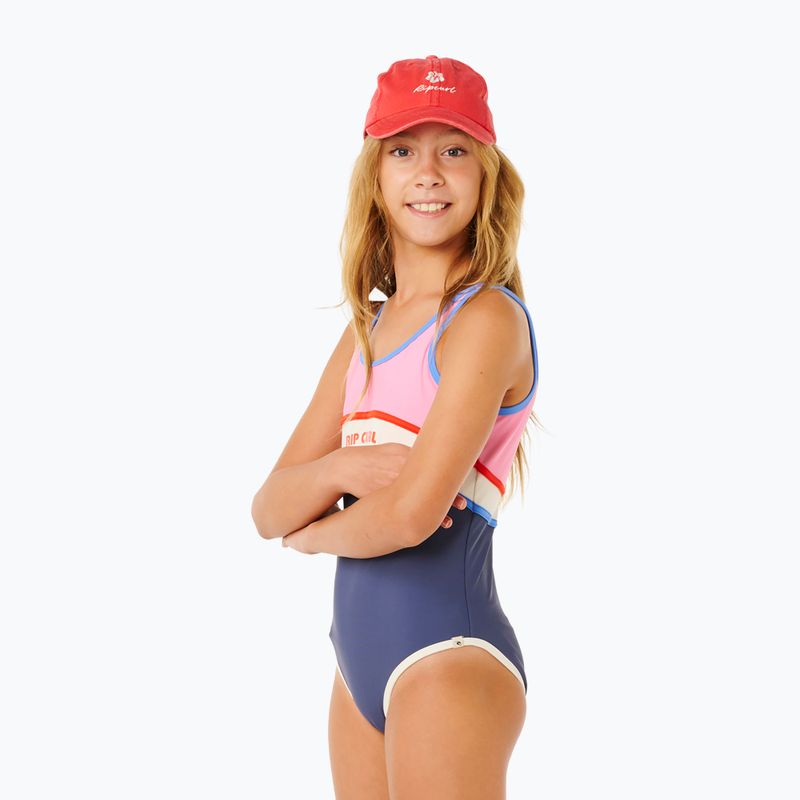 Vaikiškas vientisas maudymosi kostiumėlis Rip Curl Surf Revival navy 5