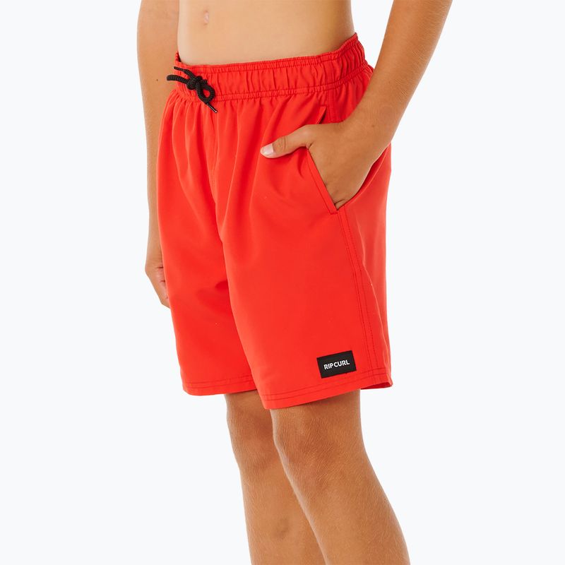 Vaikiški maudymosi šortai Rip Curl Offset Volley red 5