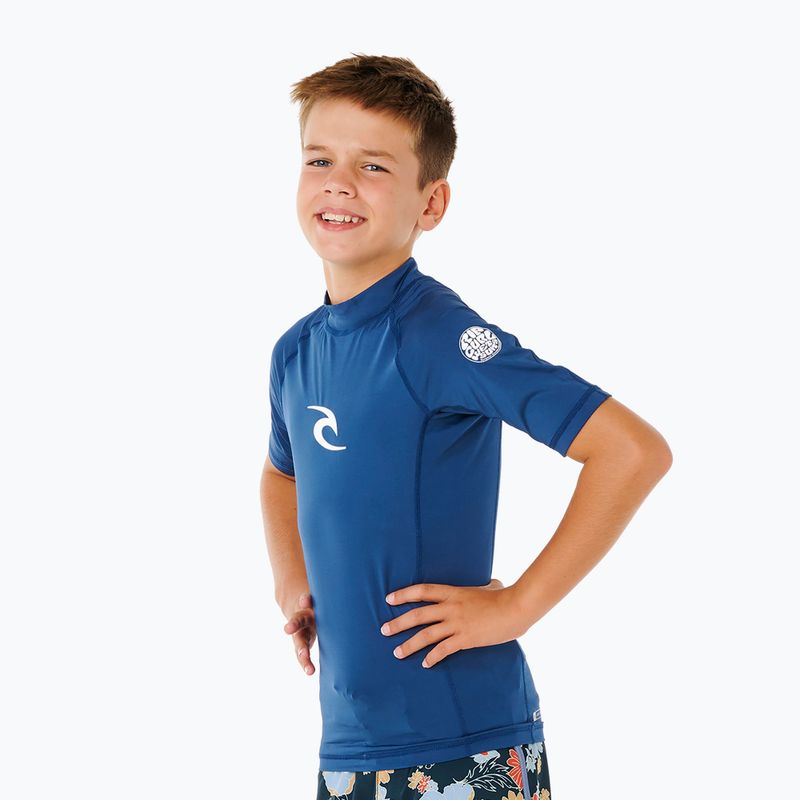Vaikiški plaukimo marškinėliai Rip Curl Waves Upf light navy 4