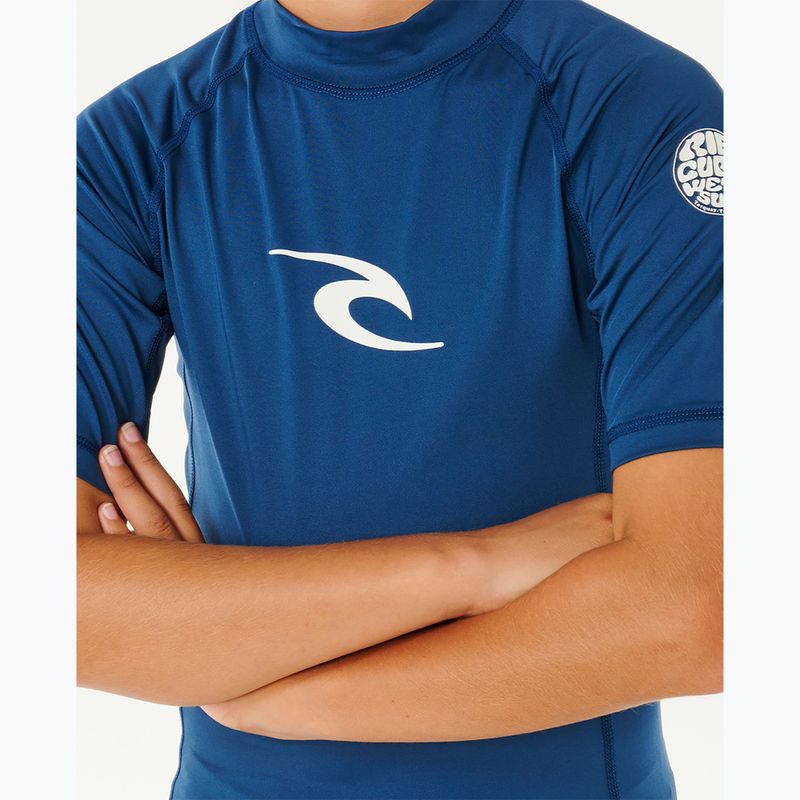 Vaikiški plaukimo marškinėliai Rip Curl Waves Upf light navy 5