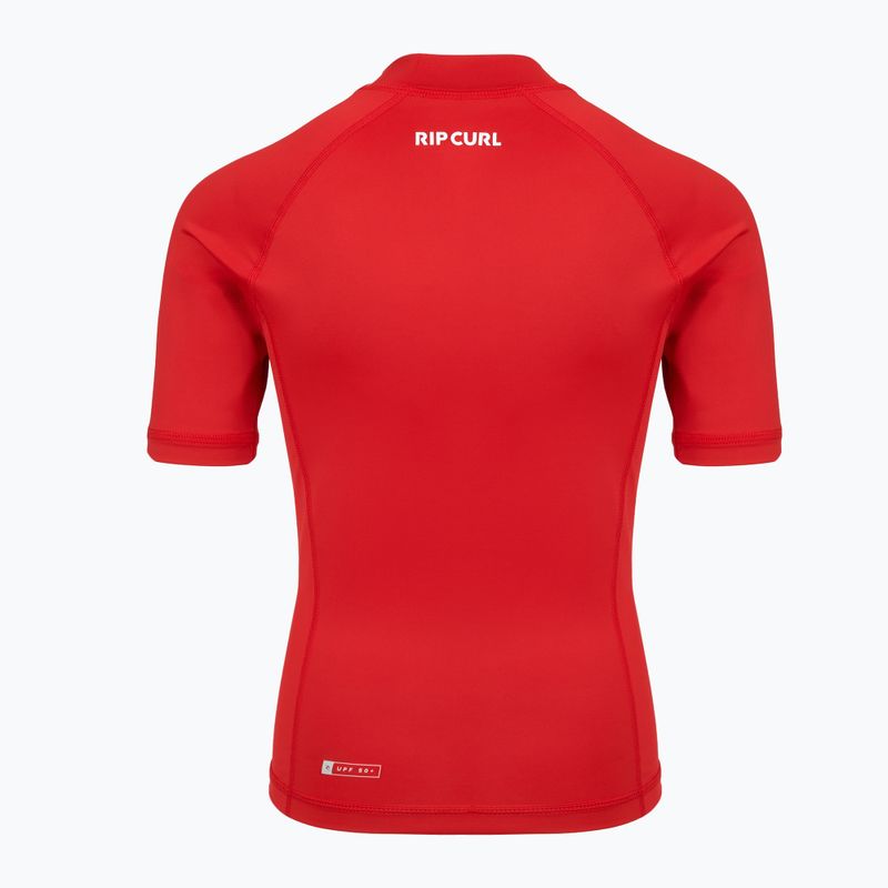 Vaikiški plaukimo marškinėliai Rip Curl Waves Upf lava red 2