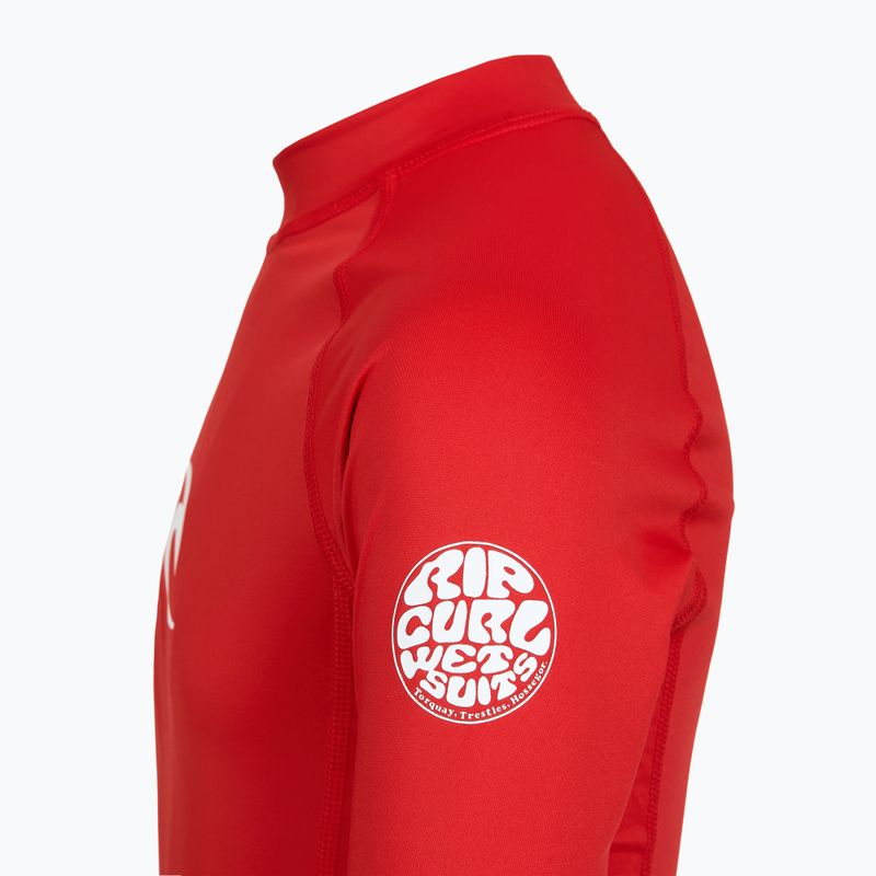 Vaikiški plaukimo marškinėliai Rip Curl Waves Upf lava red 5