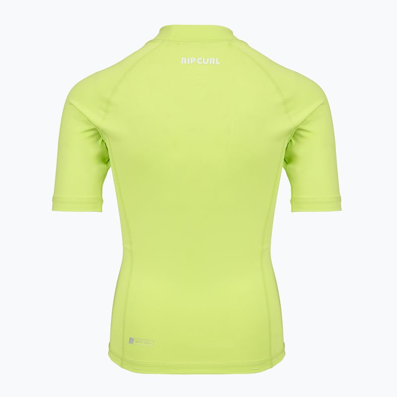 Vaikiški plaukimo marškinėliai Rip Curl Waves Upf lime 2
