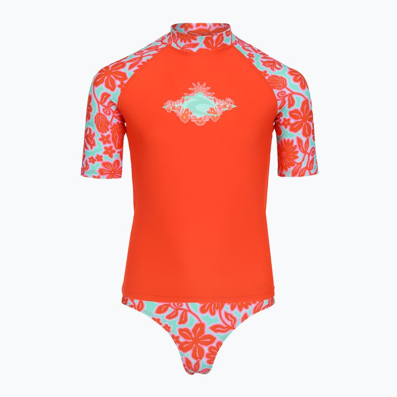 Vaikiškas dviejų dalių maudymosi kostiumėlis Rip Curl Sunshine Squad 3P Set bright red