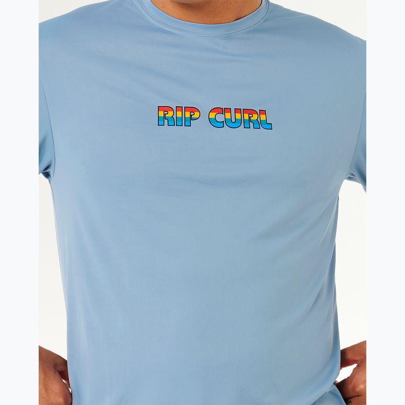 Vyriški maudymosi marškinėliai Rip Curl Icons Of Surflite Upf faded denim 6