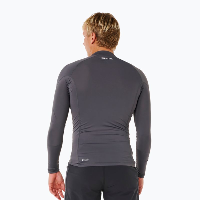 Vyriški plaukimo marškinėliai ilgomis rankovėmis Rip Curl Waves Upf Perf charcoal grey 3