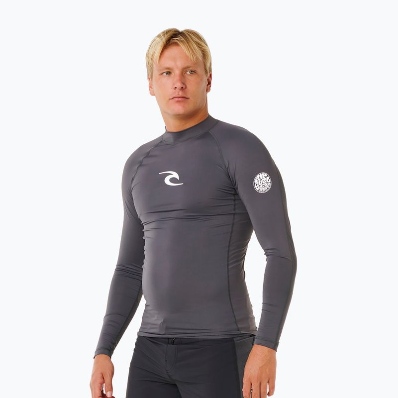 Vyriški plaukimo marškinėliai ilgomis rankovėmis Rip Curl Waves Upf Perf charcoal grey 4