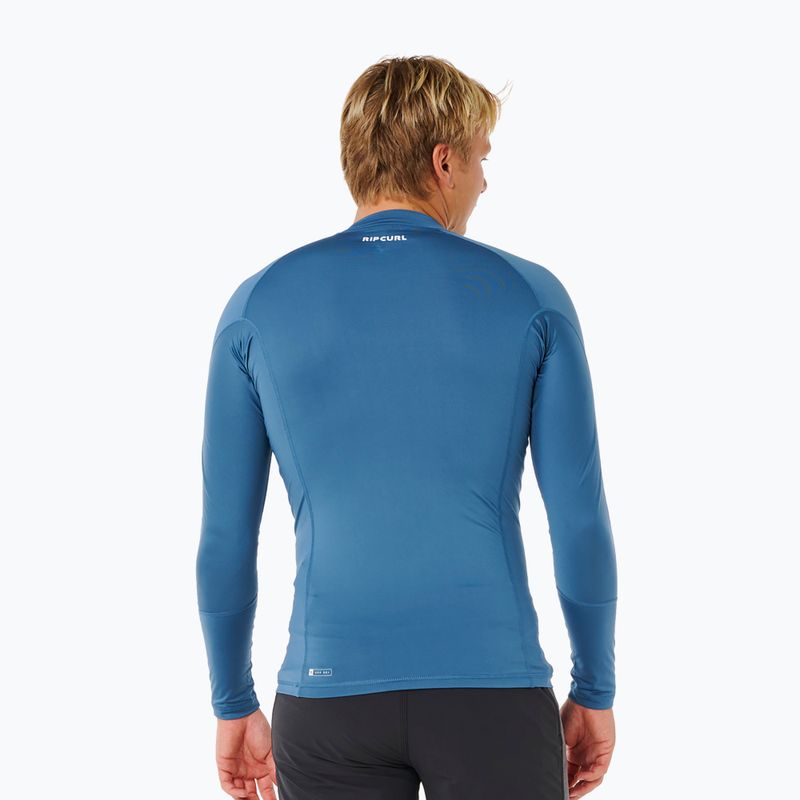 Vyriški plaukimo marškinėliai ilgomis rankovėmis Rip Curl Waves Upf Perf bluefin 3