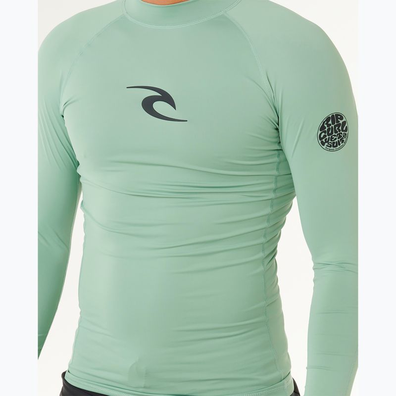 Vyriški plaukimo marškinėliai ilgomis rankovėmis Rip Curl Waves Upf Perf aloe 6