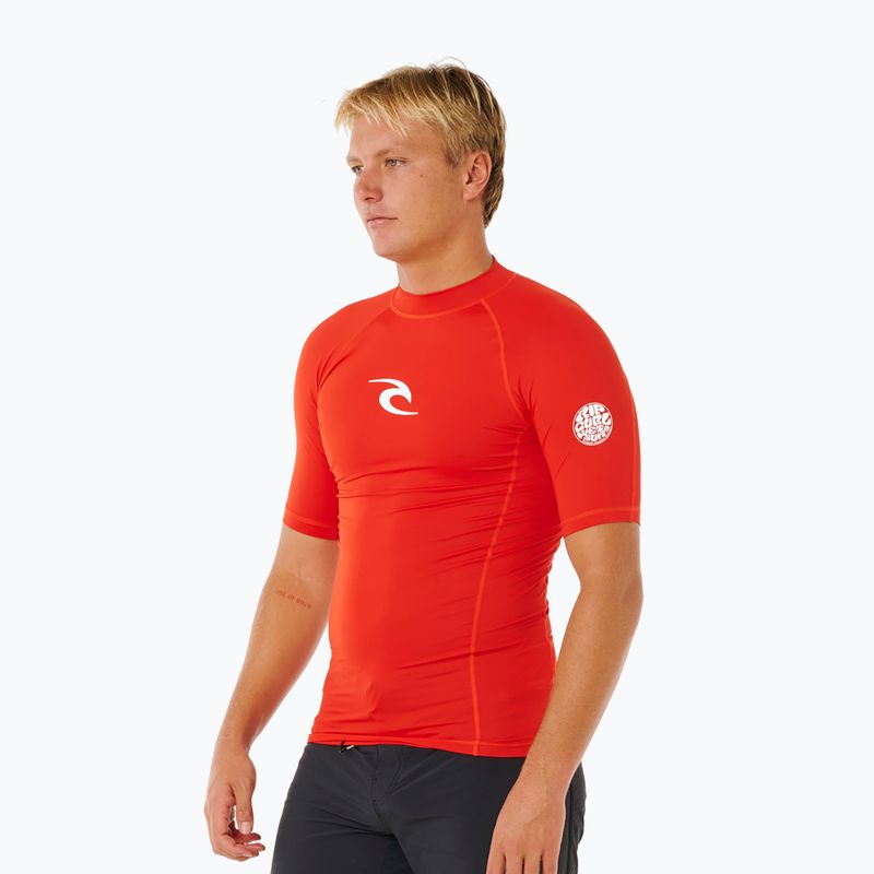 Vyriški plaukimo marškinėliai Rip Curl Waves Upf Perf lava red 4