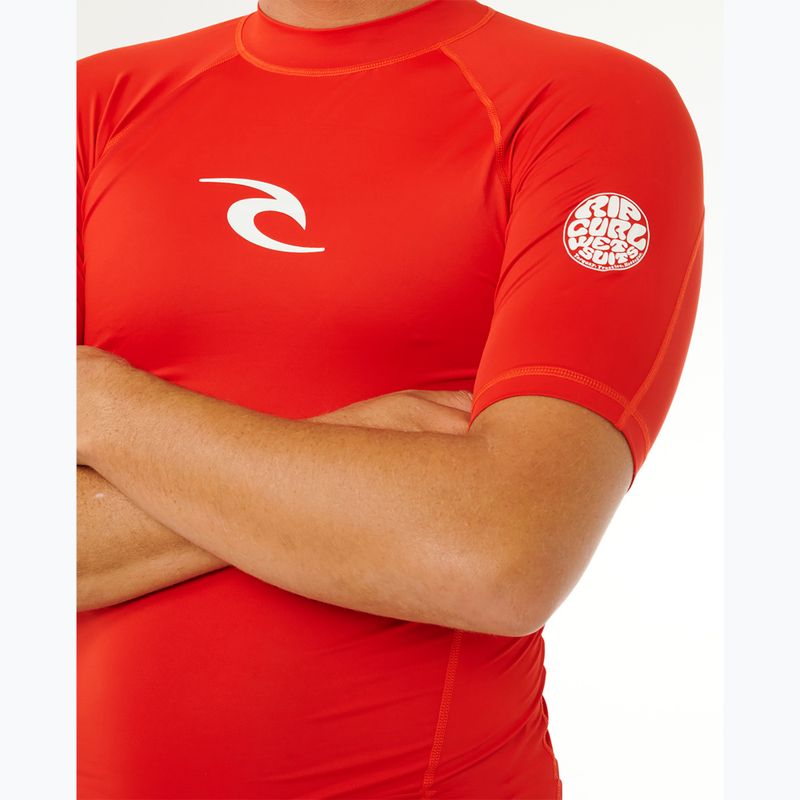Vyriški plaukimo marškinėliai Rip Curl Waves Upf Perf lava red 6