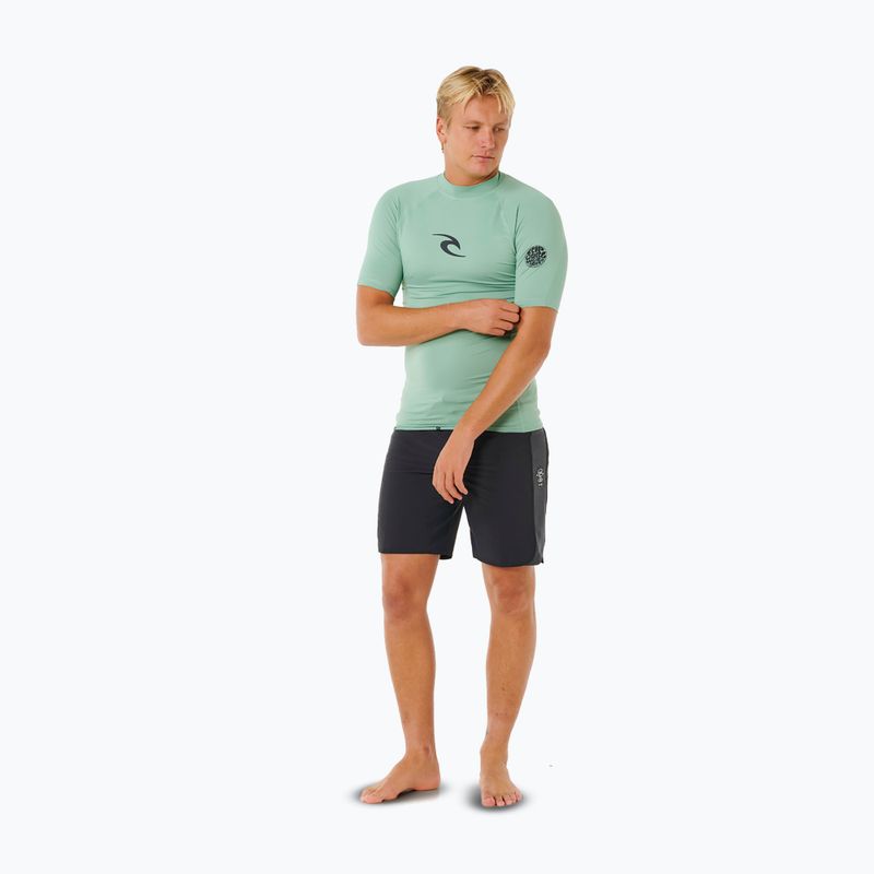 Vyriški plaukimo marškinėliai Rip Curl Waves Upf Perf aloe 2