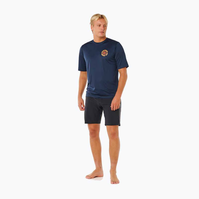 Vyriški maudymosi marškinėliai Rip Curl Pacific Rinse Surflite Upf dark navy 2