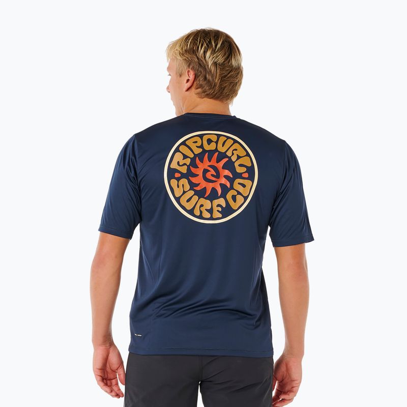 Vyriški maudymosi marškinėliai Rip Curl Pacific Rinse Surflite Upf dark navy 4