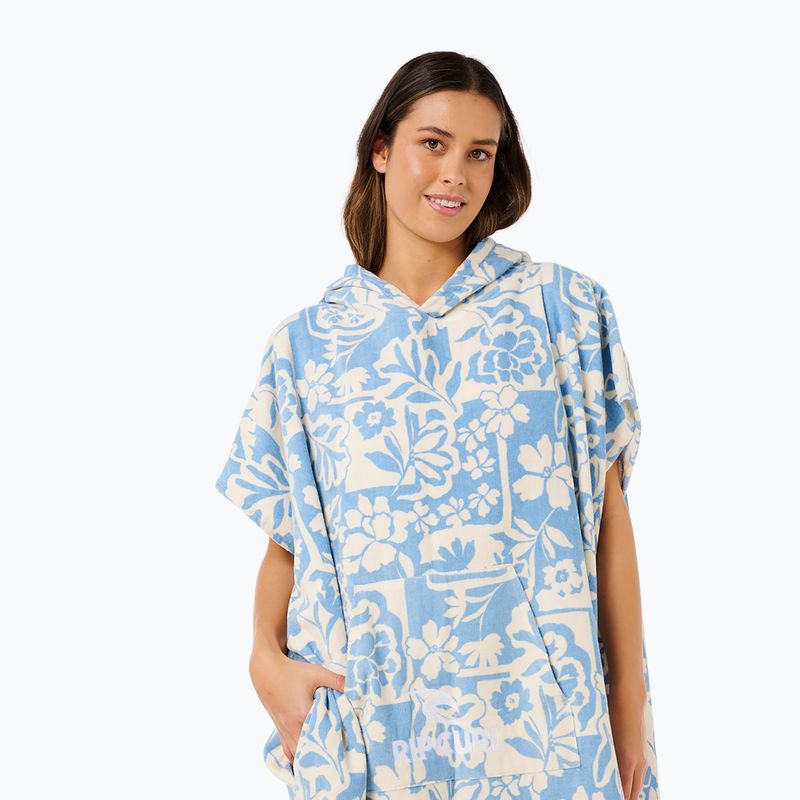 Moteriškas pončas Rip Curl Mixed Hooded Towel blissful blue 5
