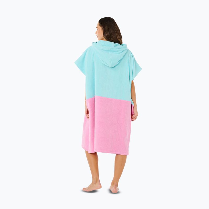Moteriškas pončas Rip Curl Premium Surf Hooded Towel light sea blue 2