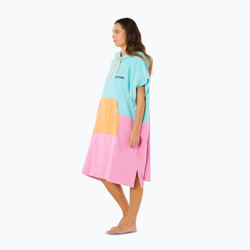Moteriškas pončas Rip Curl Premium Surf Hooded Towel light sea blue 4