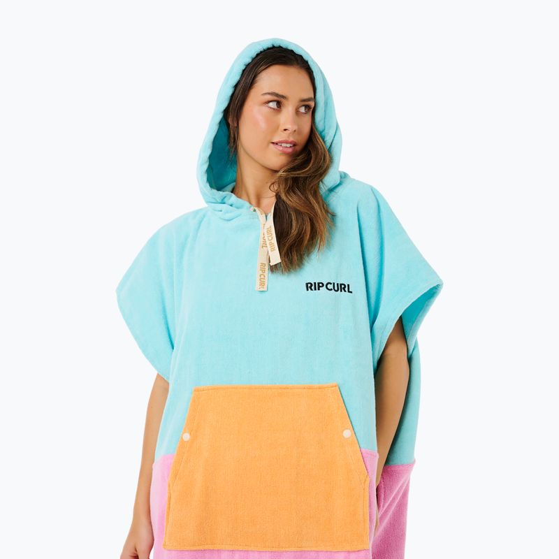 Moteriškas pončas Rip Curl Premium Surf Hooded Towel light sea blue 5