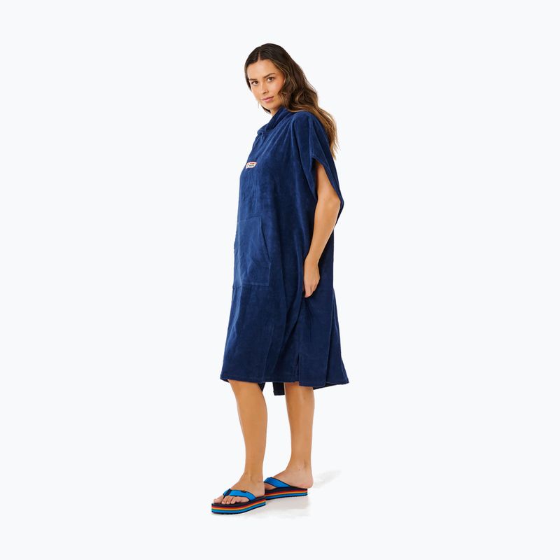 Moteriškas pončas Rip Curl Icon Hooded Towel dark navy 4