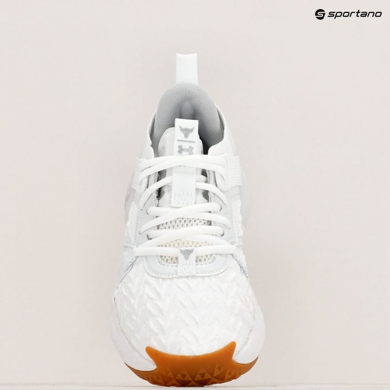 Moteriški žygio batai Under Armour Project Rock 6 white/white/halo gray 9