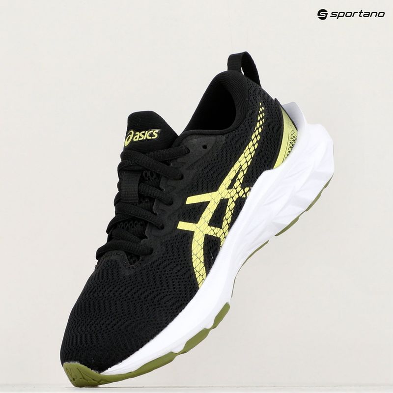 Vaikiški bėgimo bateliai ASICS Novablast 2 GS black/glow yellow 17