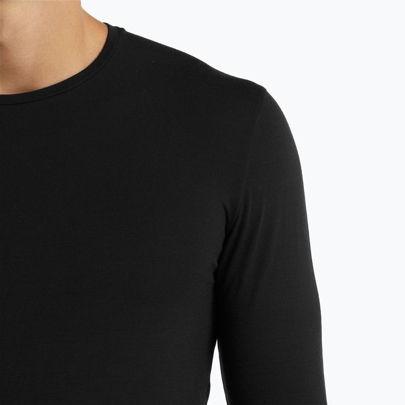 Vyriški termoaktyvūs marškinėliai ilgomis rankovėmis icebreaker Merino 150 Anatomica Crewe black 4