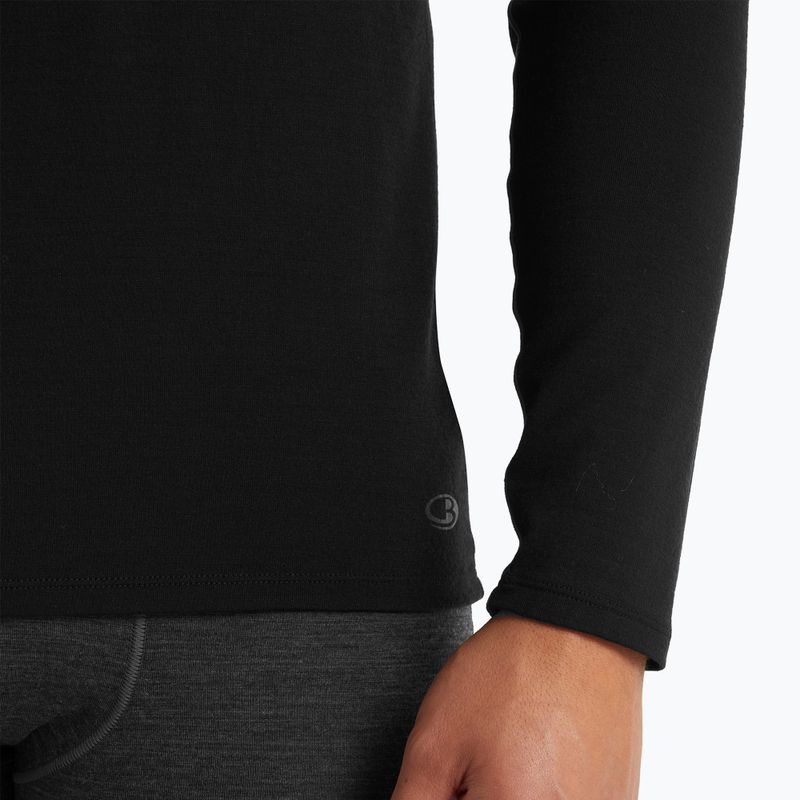 Vyriški termoaktyvūs marškinėliai ilgomis rankovėmis icebreaker Merino 150 Anatomica Crewe black 5