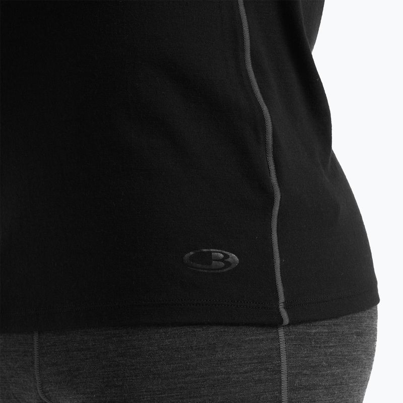 Vyriški termoaktyvūs marškinėliai ilgomis rankovėmis icebreaker Merino 150 Anatomica Crewe black 6