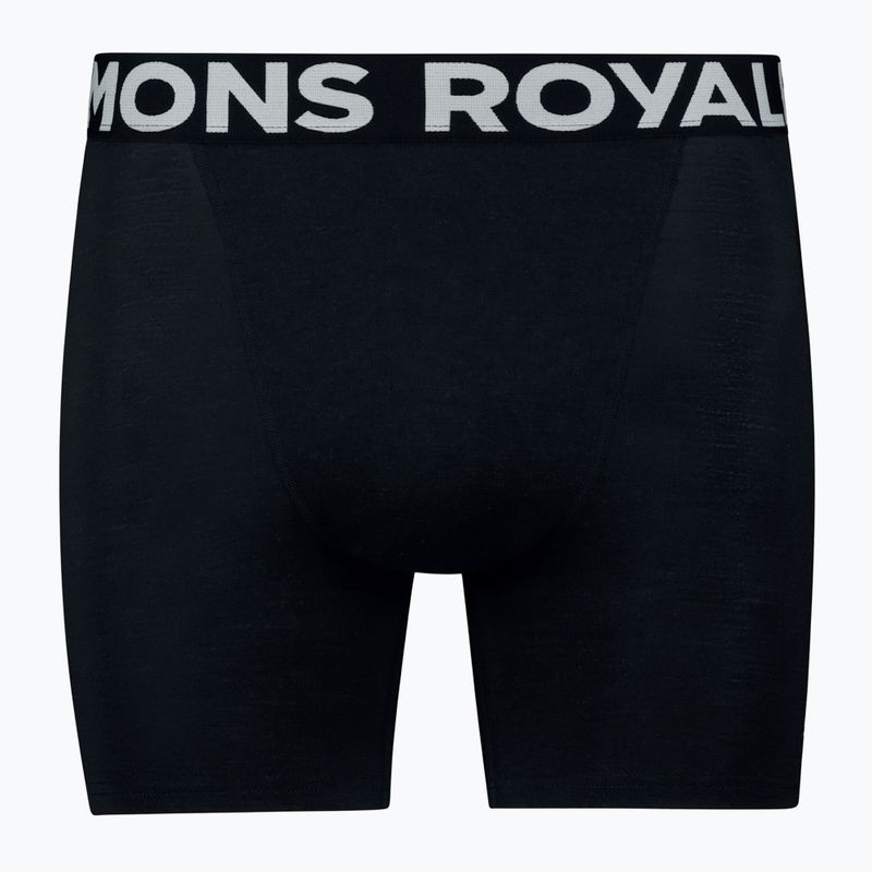 Vyriški termo boksininko šortai Mons Royale Hold 'em Merino black