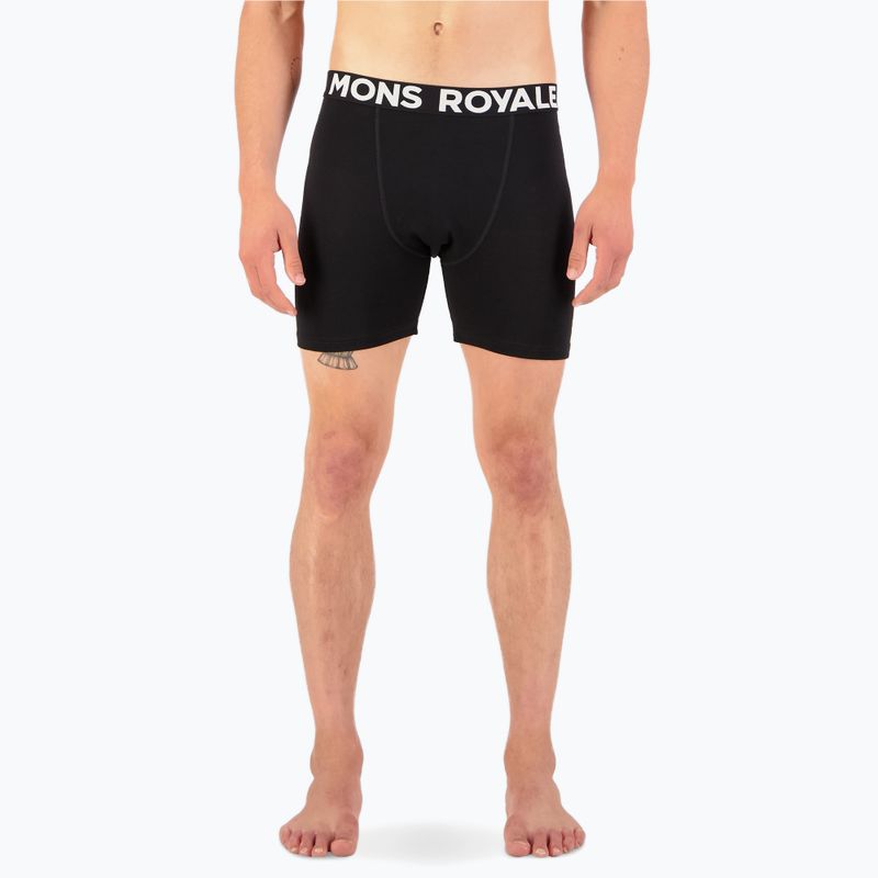 Vyriški termo boksininko šortai Mons Royale Hold 'em Merino black 3