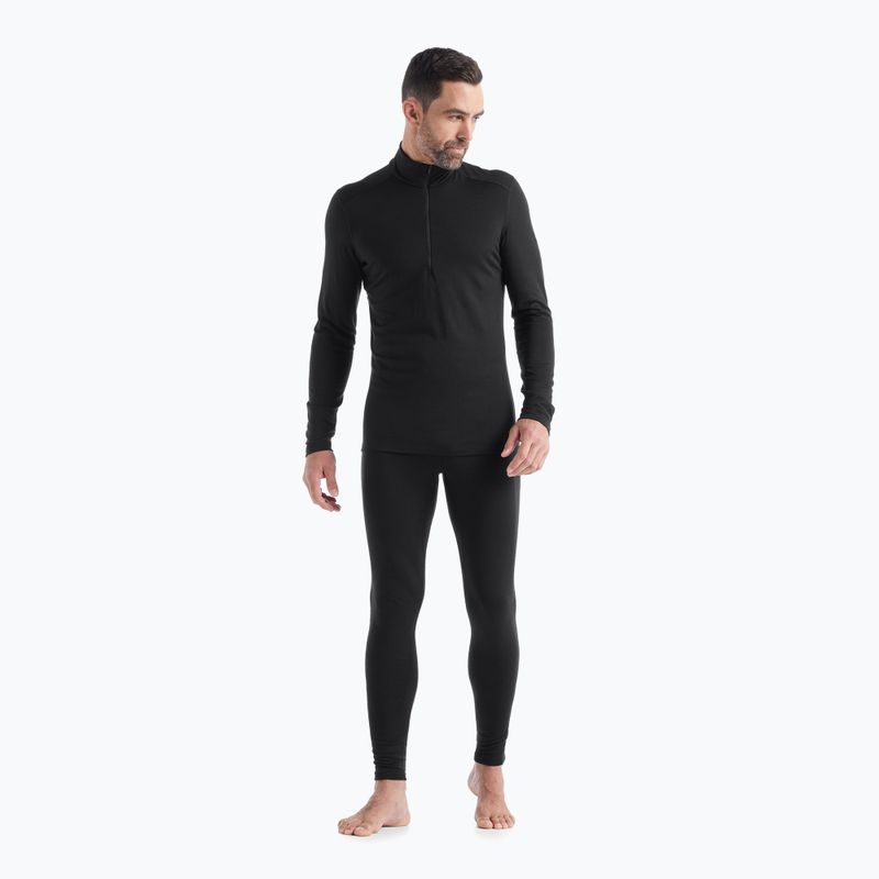 Vyriški Icebreaker 200 Oasis Half Zip termo megztiniai juodos spalvos 2
