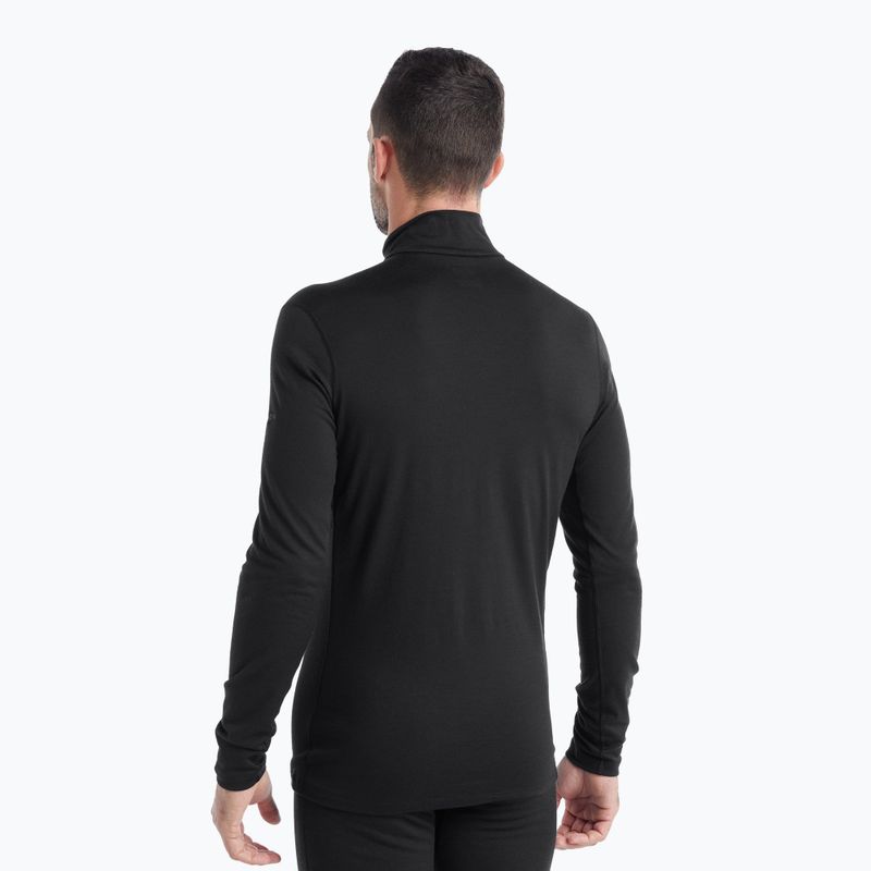 Vyriški Icebreaker 200 Oasis Half Zip termo megztiniai juodos spalvos 3