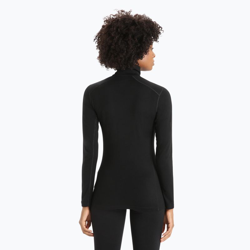 Icebreaker moteriškas termo megztinis 200 Oasis Half Zip black 3