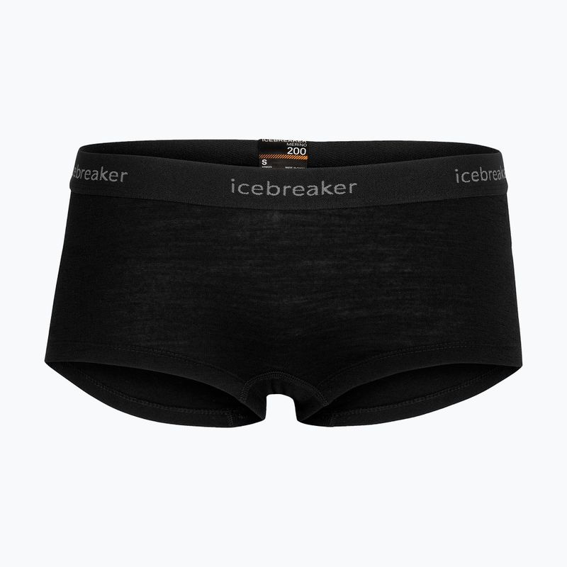 Moteriškos termoaktyvios trumpikės Icebreaker Merino 200 Oasis Boy Shorts black