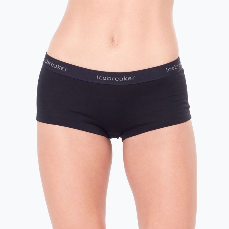 Moteriškos termoaktyvios trumpikės Icebreaker Merino 200 Oasis Boy Shorts black 5