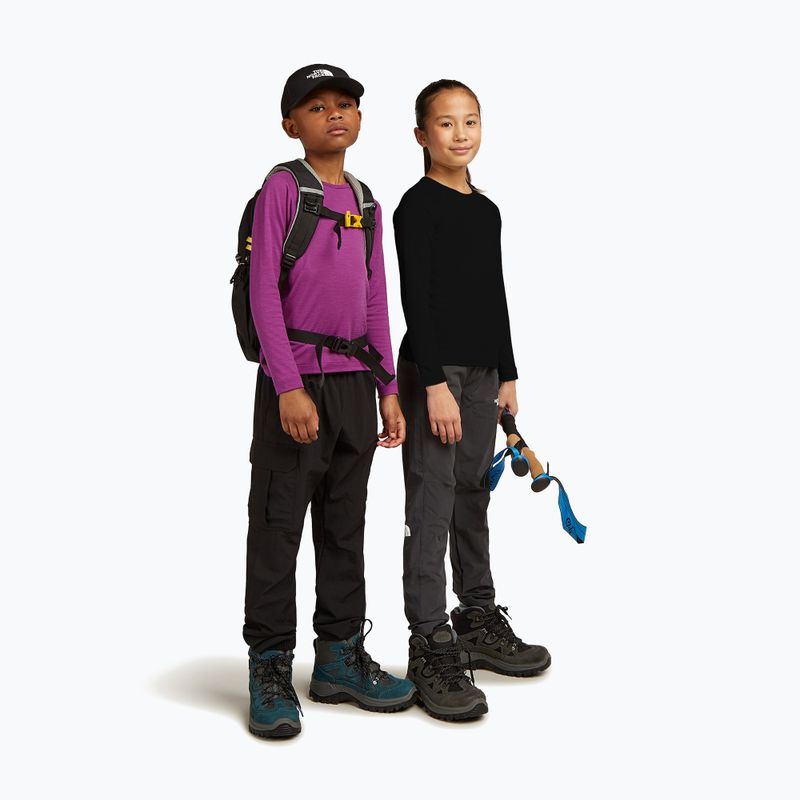 Vaikiški termoaktyvūs marškinėliai ilgomis rankovėmis icebreaker 200 Oasis Crewe black 6