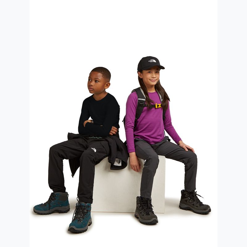 Vaikiški termoaktyvūs marškinėliai ilgomis rankovėmis icebreaker 200 Oasis Crewe black 8