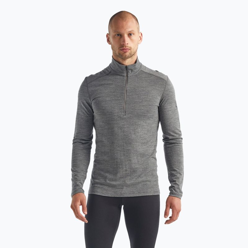 Vyriški Icebreaker 200 Oasis Half Zip termo megztiniai gritstone heather