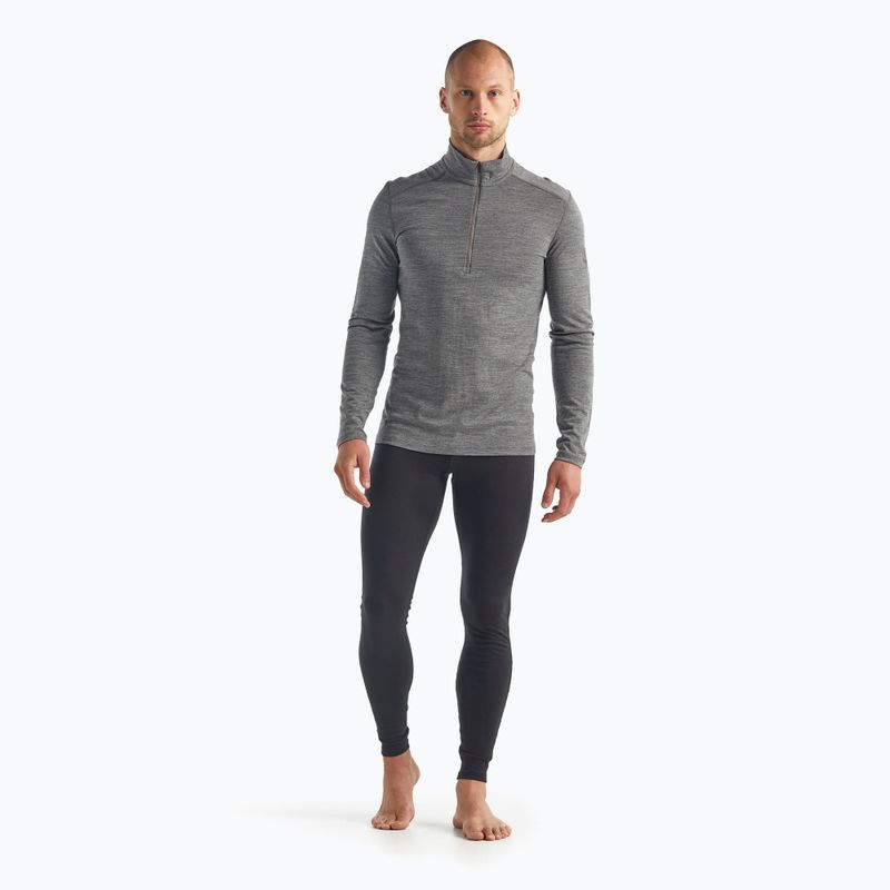 Vyriški Icebreaker 200 Oasis Half Zip termo megztiniai gritstone heather 2