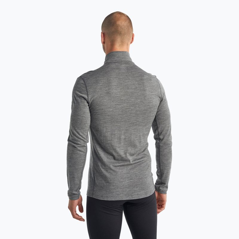 Vyriški Icebreaker 200 Oasis Half Zip termo megztiniai gritstone heather 3