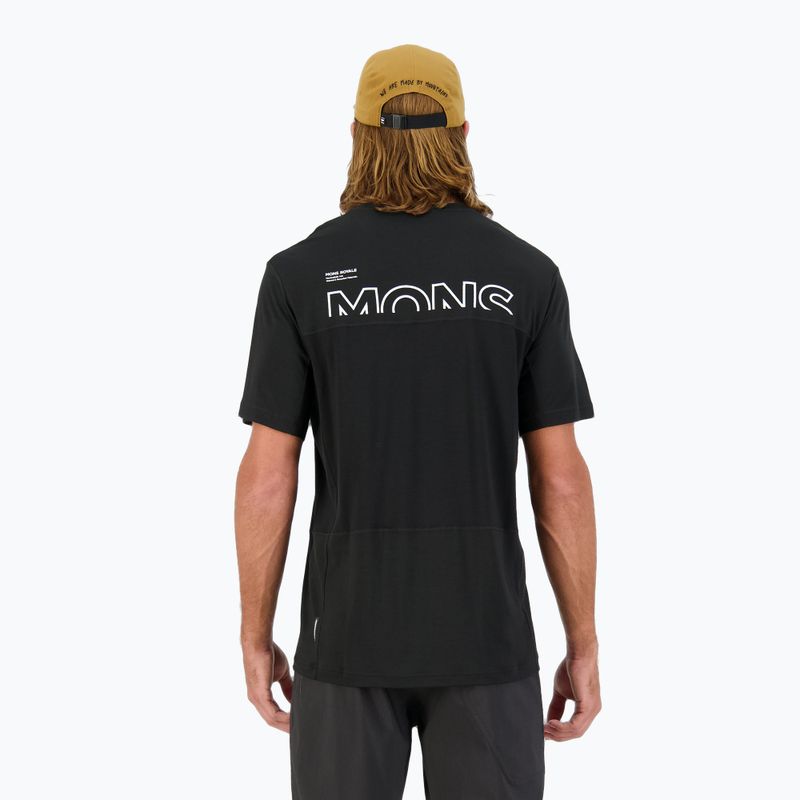 Vyriški dviračių marškinėliai Mons Royale Tarn Merino black 3