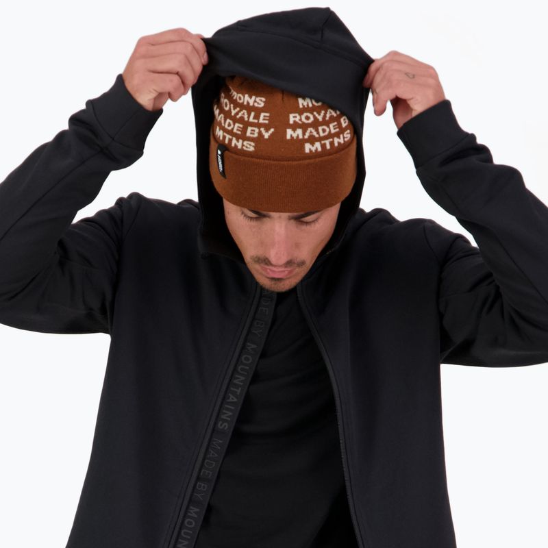 Vyriškas džemperis Mons Royale Arcadia Merino Fleece Hoody black 3